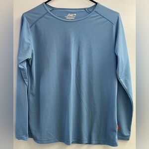 $7👟ASICS Women’s Long Sleeve Running Sportswear Top (M) Light Blue